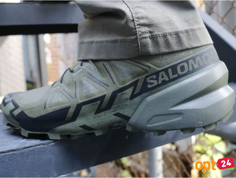 Купить оптом Мужские кроссовки Salomon 471612 Speedcross 6 Forces Khaki  - Изображение 8