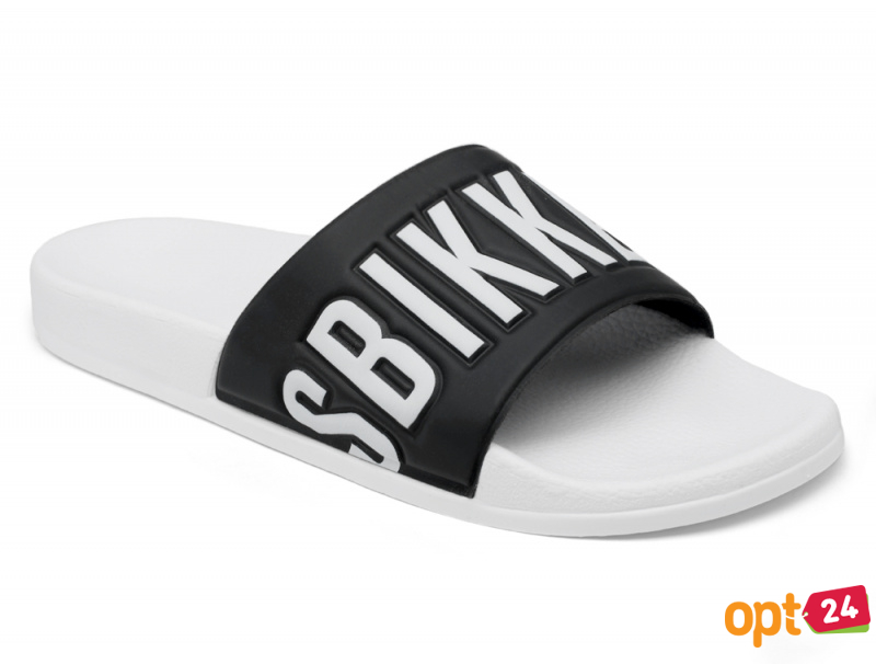 Купить оптом Тапочки Dirk Bikkembergs Swimm 108367-13 Made in Italy унисекс    (чёрный/белый) - Изображение 2