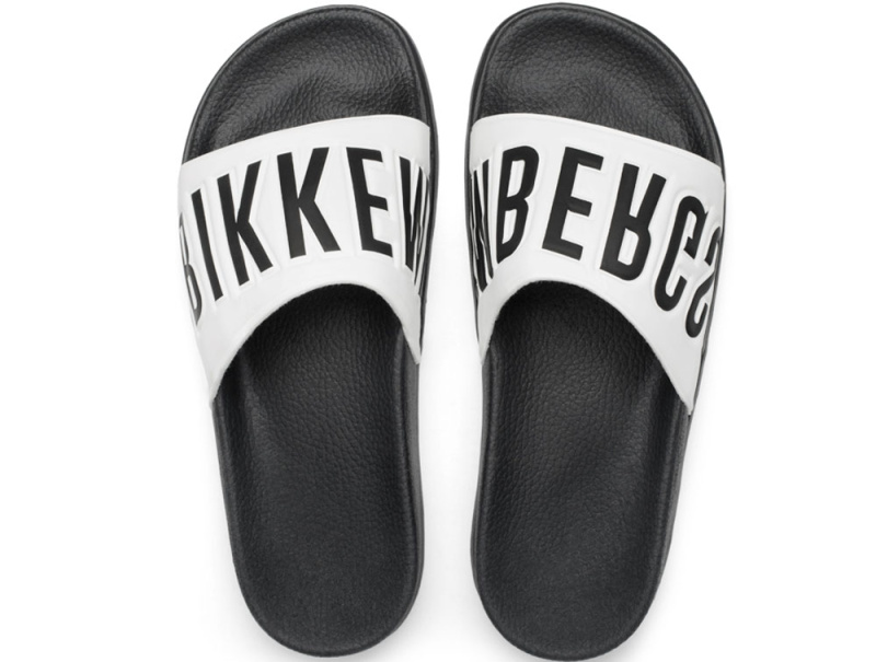 Тапочки Dirk Bikkembergs Swimm BKE 108367-2713 Made in Italy (чорний/білий) оптом